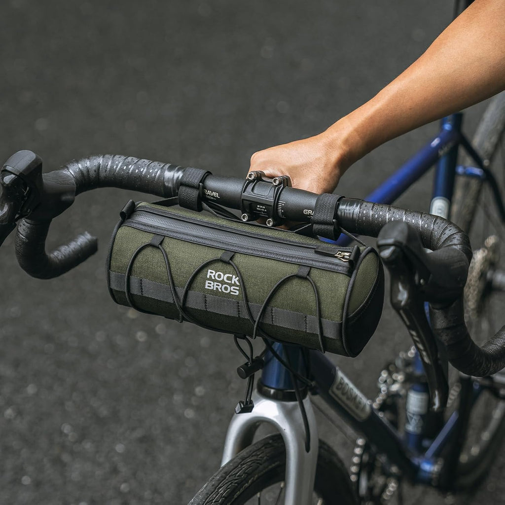 ROCKBROS Bike Handlebar Bag 2L Lightweight 4 Mounting Ways on Frame/Seat