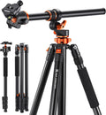 K&F CONCEPT 90''/230cm Ultra High Horizontal Overhead Camera Tripod