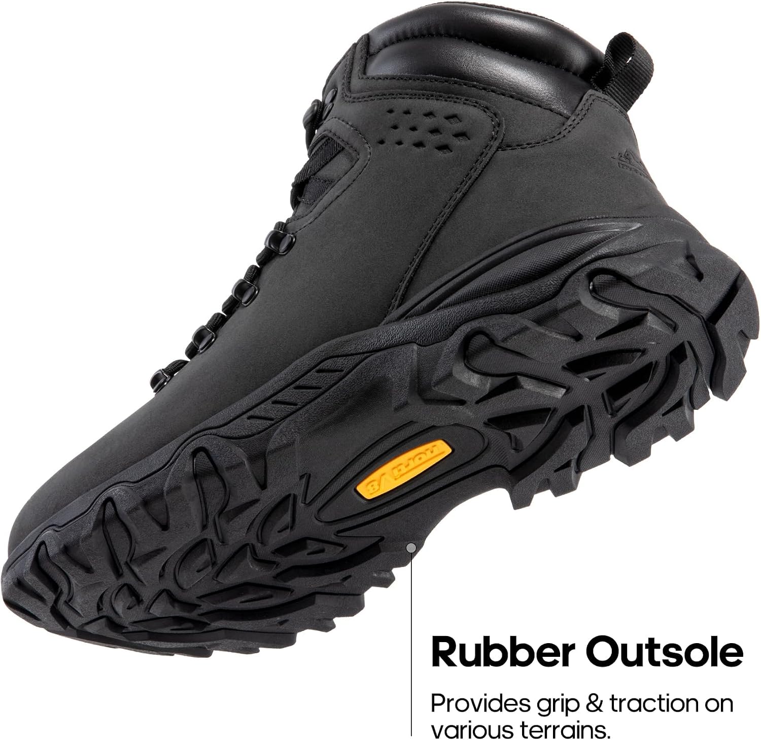 NORTIV 8 Men's Hiking Winter Insulated Snow Boots