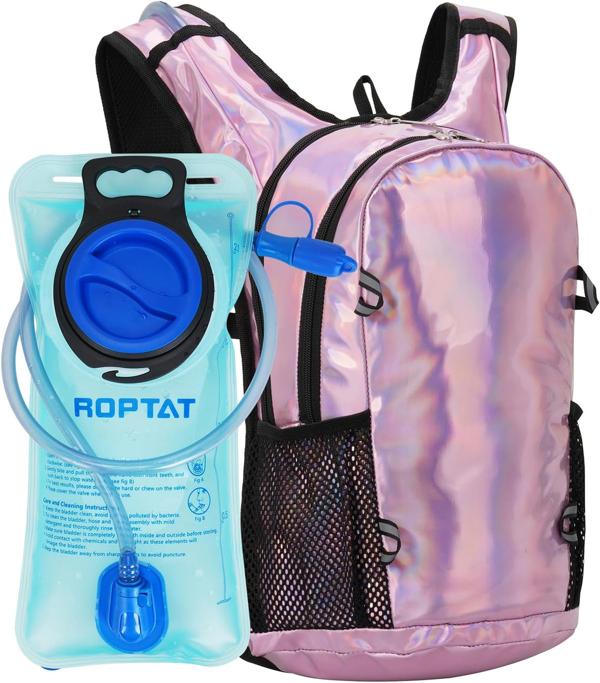 Roptat Hydration Backpack Pack with 2L Hydration Bladder - Lightweight Water Backpack Water Pouch for Women Men Running Riding Biking Music Festival
