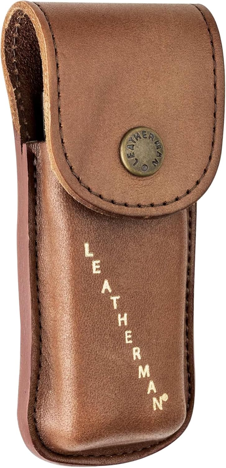 LEATHERMAN Premium Heritage Snap Sheath for Multi-Tools, Black, Medium