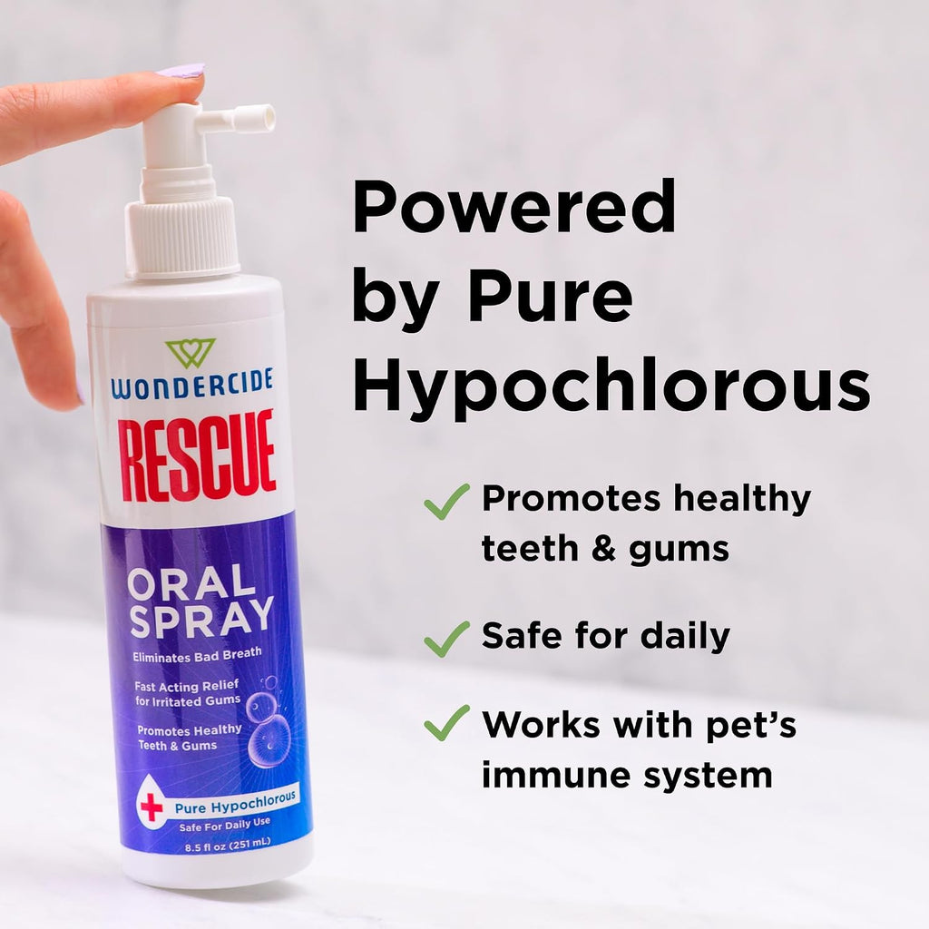 Wondercide Rescue - Oral Spray for Dogs and Cats - 8.5 oz
