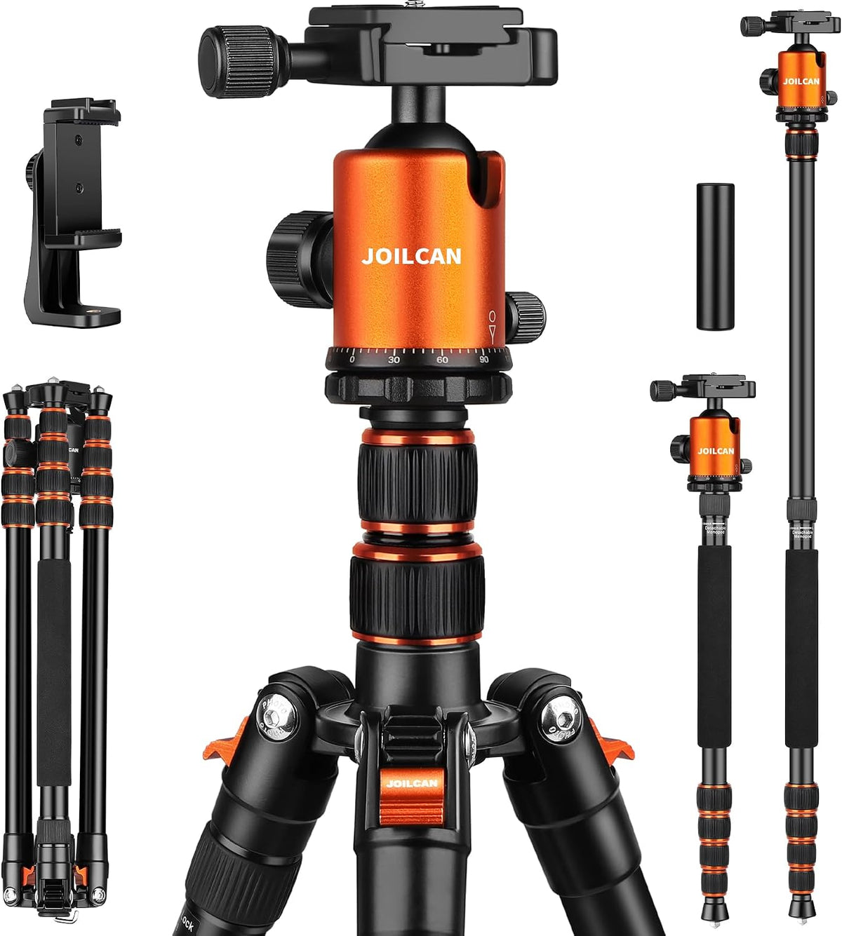 80/85 inches Heavy Duty Tripod for Camera Phone, 85" Camera Tripod Monopod