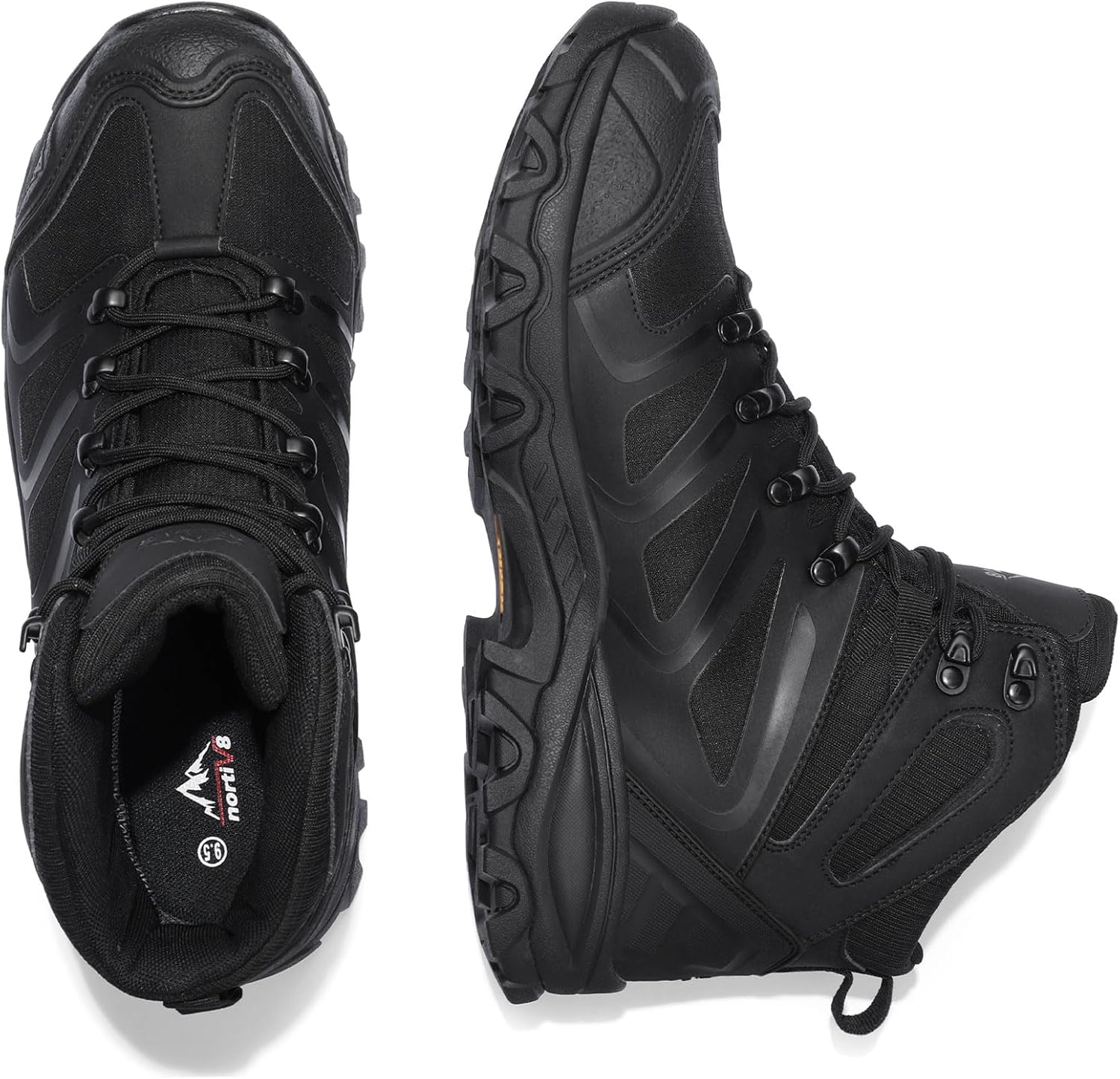NORTIV 8 Men's Ankle High Waterproof Hiking Boots