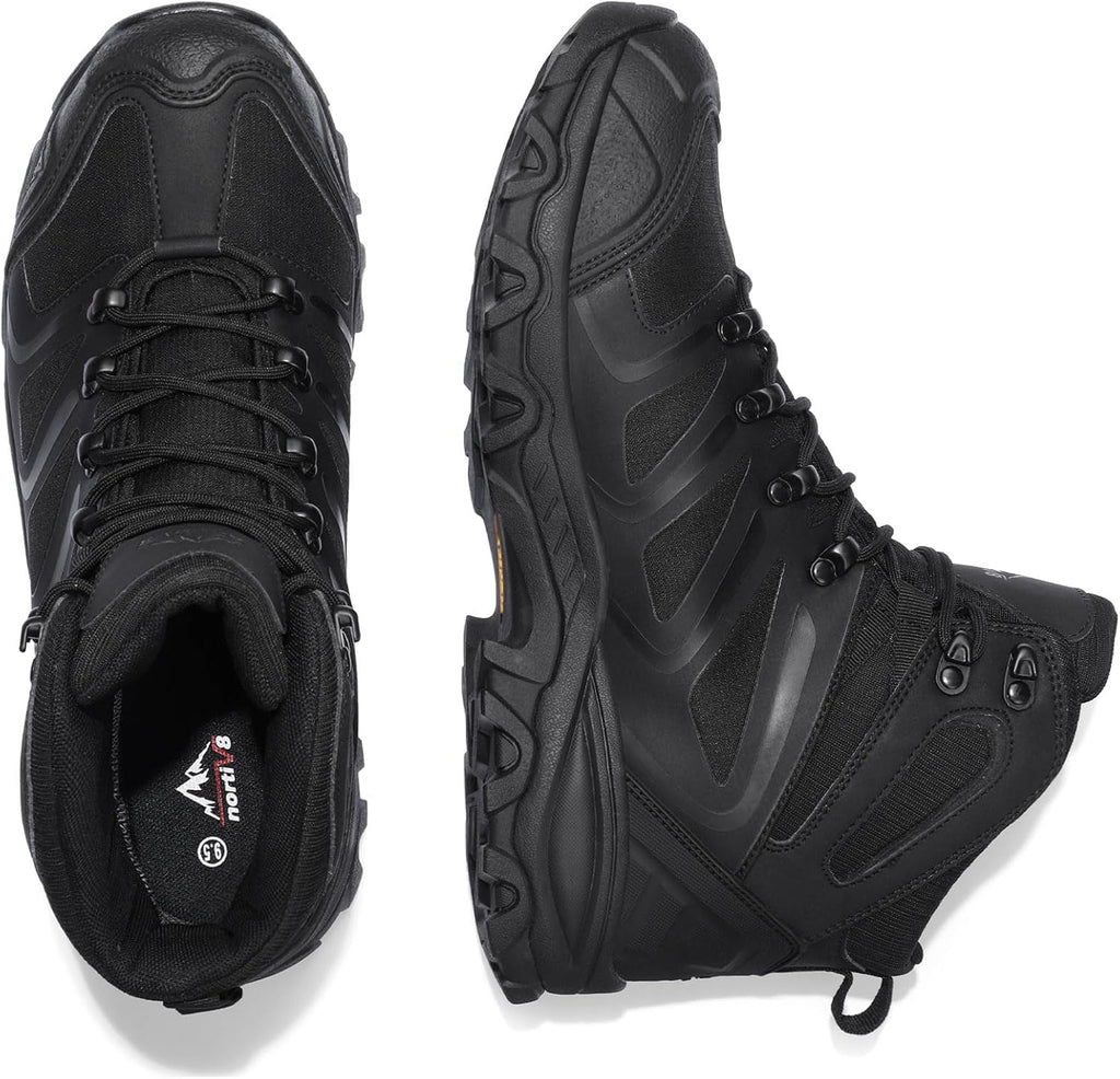 NORTIV 8 Men's Ankle High Waterproof Hiking Boots