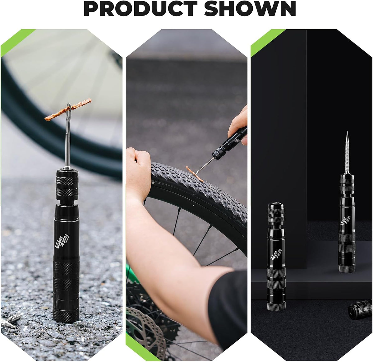 ROCKBROS Bike Repair Kit Cycling Tubeless Tire Repair Kit for Mountain Bike and Road Bicycle