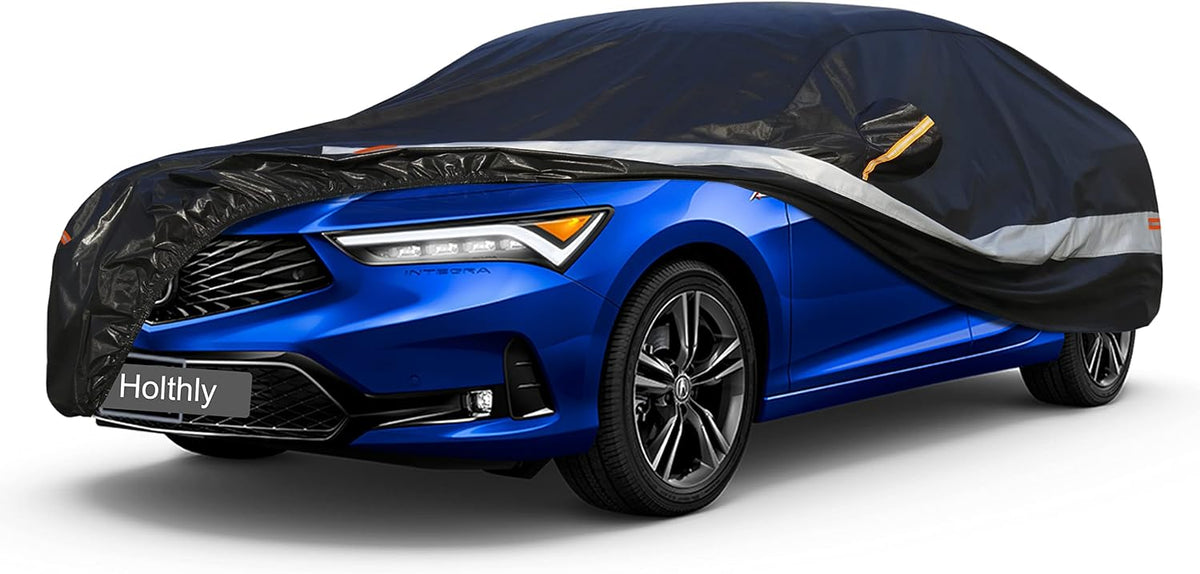 Sedan Car Cover Custom Fit Acura Integra 2022-2025, 100% Waterproof Breathable Outdoor Car Covers, Sun Rain Dust Snow Protection. (Ships from US Warehouse, Arrive Within 3-7 Days)