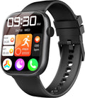 Smart Watch for Women Men, Fitness and Sleep Trackers with 1.83" HD Touchscreen, Bluetooth Calling Smartwatch for Android/iOS, IP67 Waterproof Multi-Sport Modes Pedometer, Jet Black