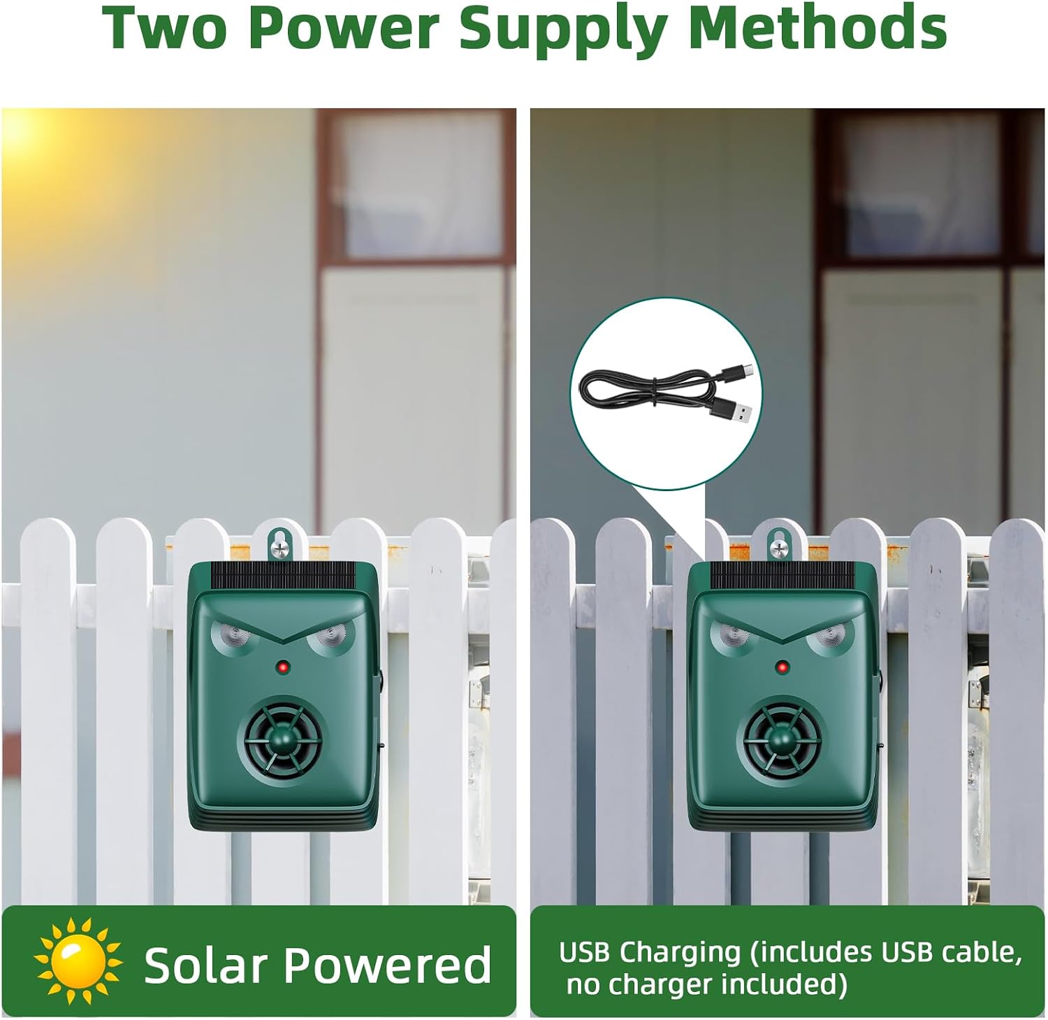 Solar Ultrasonic Bird Repellent Devices Outdoor Geese&Duck Deterrent