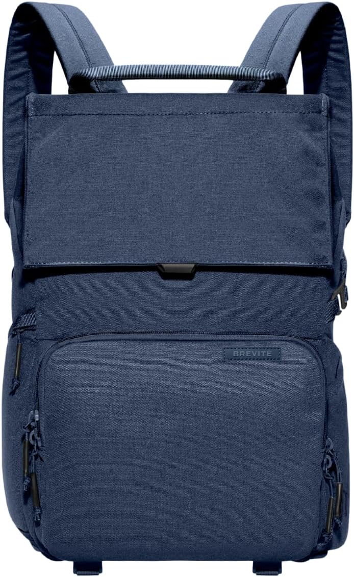 BREVITE - The Runner - Compact Camera Backpacks for Photographers - A Minimalist & Travel-friendly Photography Backpack Compatible With Both Laptop & DSLR Accessories 18L (Moonlit Blue)