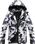 OTU Men's Lightweight Waterproof Hooded Rain Jacket Outdoor Raincoat Shell Jacket for Hiking Travel