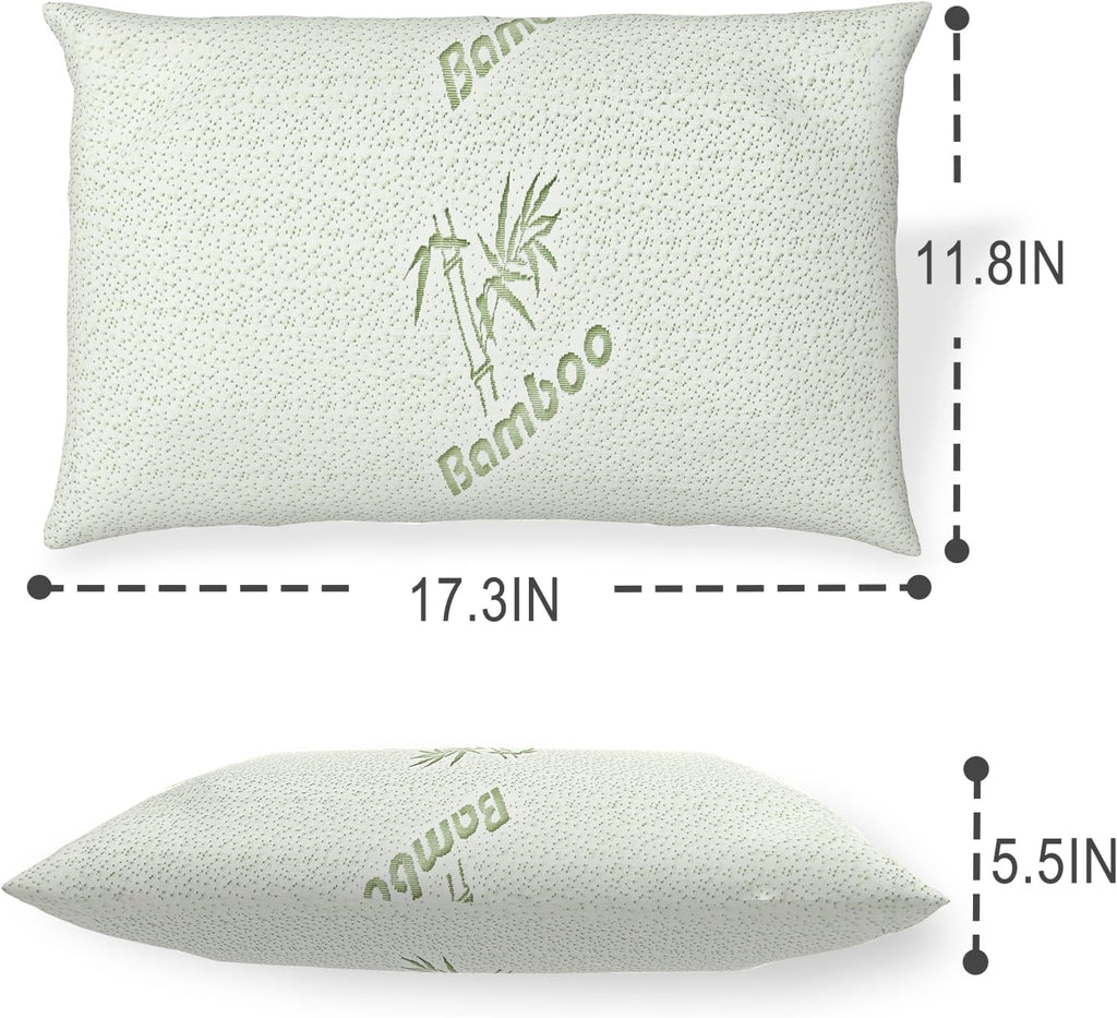 Camping Pillow for Sleeping,Shredded Memory Foam Travel Pillow