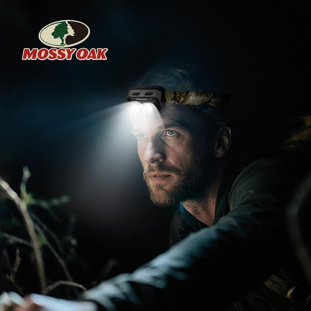 Mossy Oak 600 Lumens Headlamp, Dual Power with Motion Sensor and Magnet