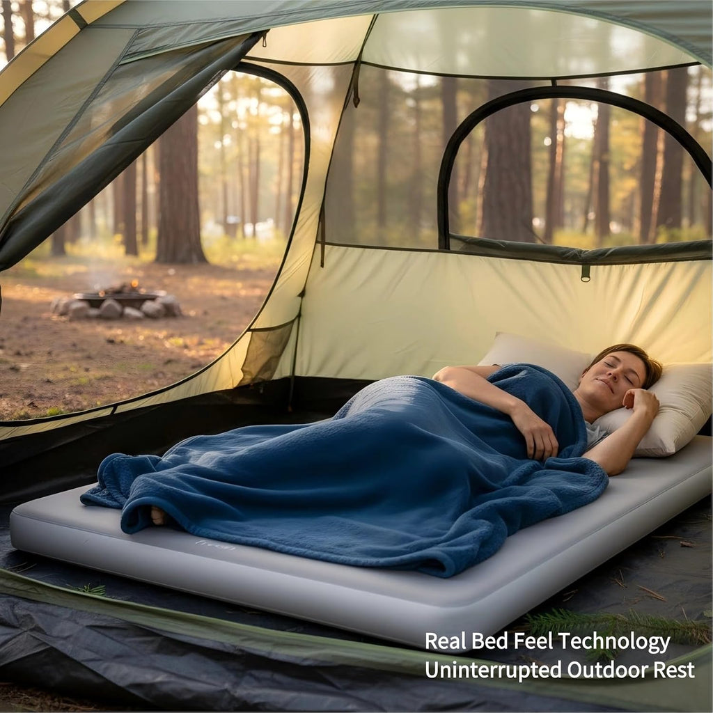 Freein Camping Sleeping Pad Drop Stitch, Double 76" x 51"x4"