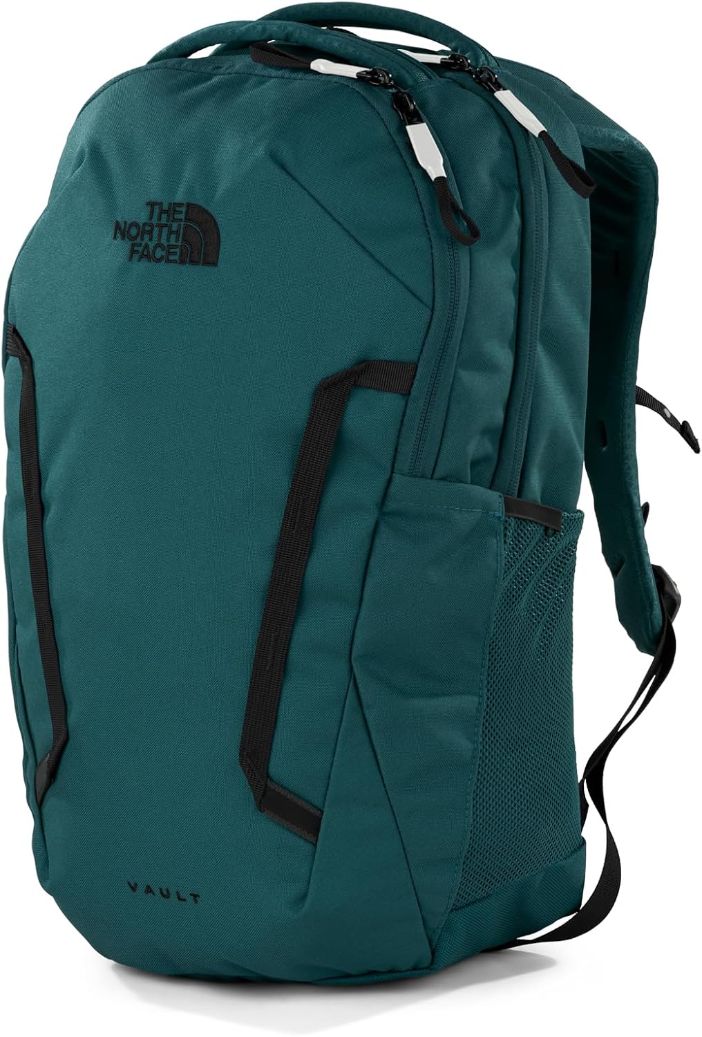 The North Face Vault Everyday Laptop Backpack | Commuter Travel Bag with Water-Repellent Finish, Spacious Main Compartment, Deep Nori-TNF Black, OS