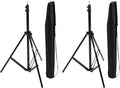 Amazon Basics Portable Aluminum Photography Light Stand Tripod with Case, Adjustable 2.8-6.7 Feet, Pack of 2, Black