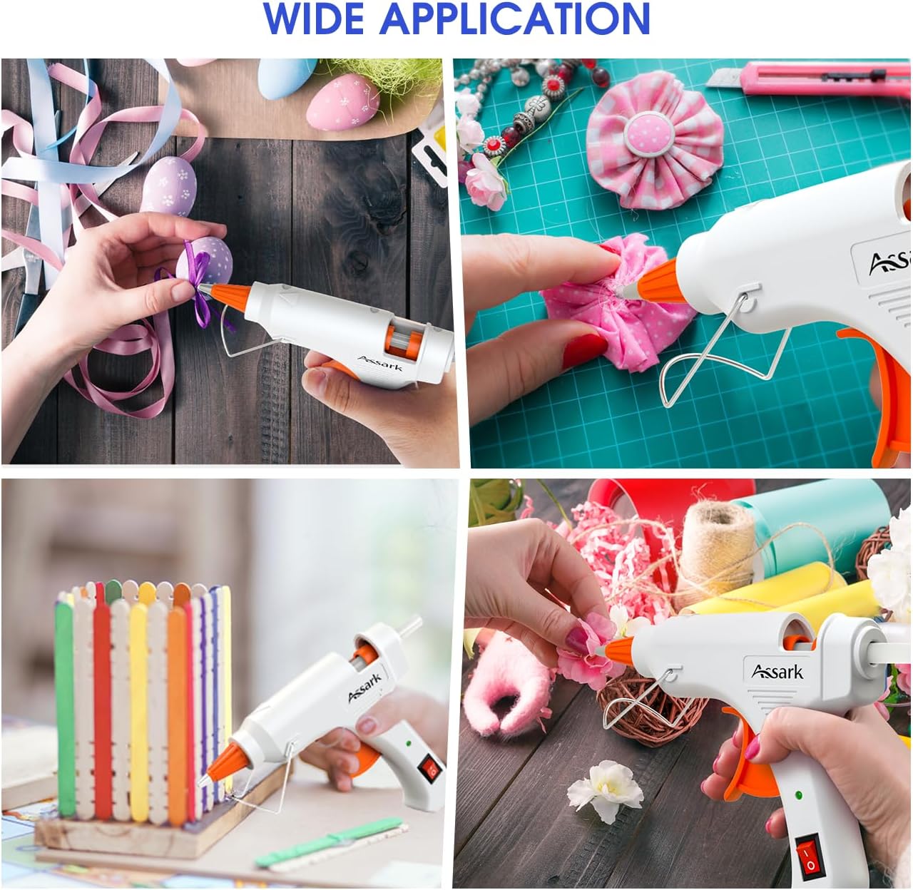 Assark 30W Mini Hot Glue Gun Kit with 30 Glue Sticks