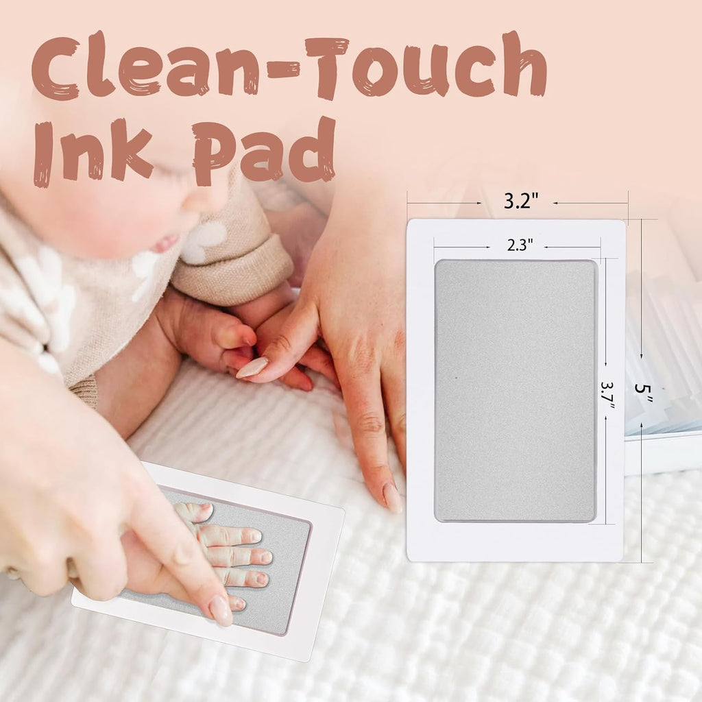 Inkless Baby Hand and Footprint Kit,Clean-Touch Ink Pads