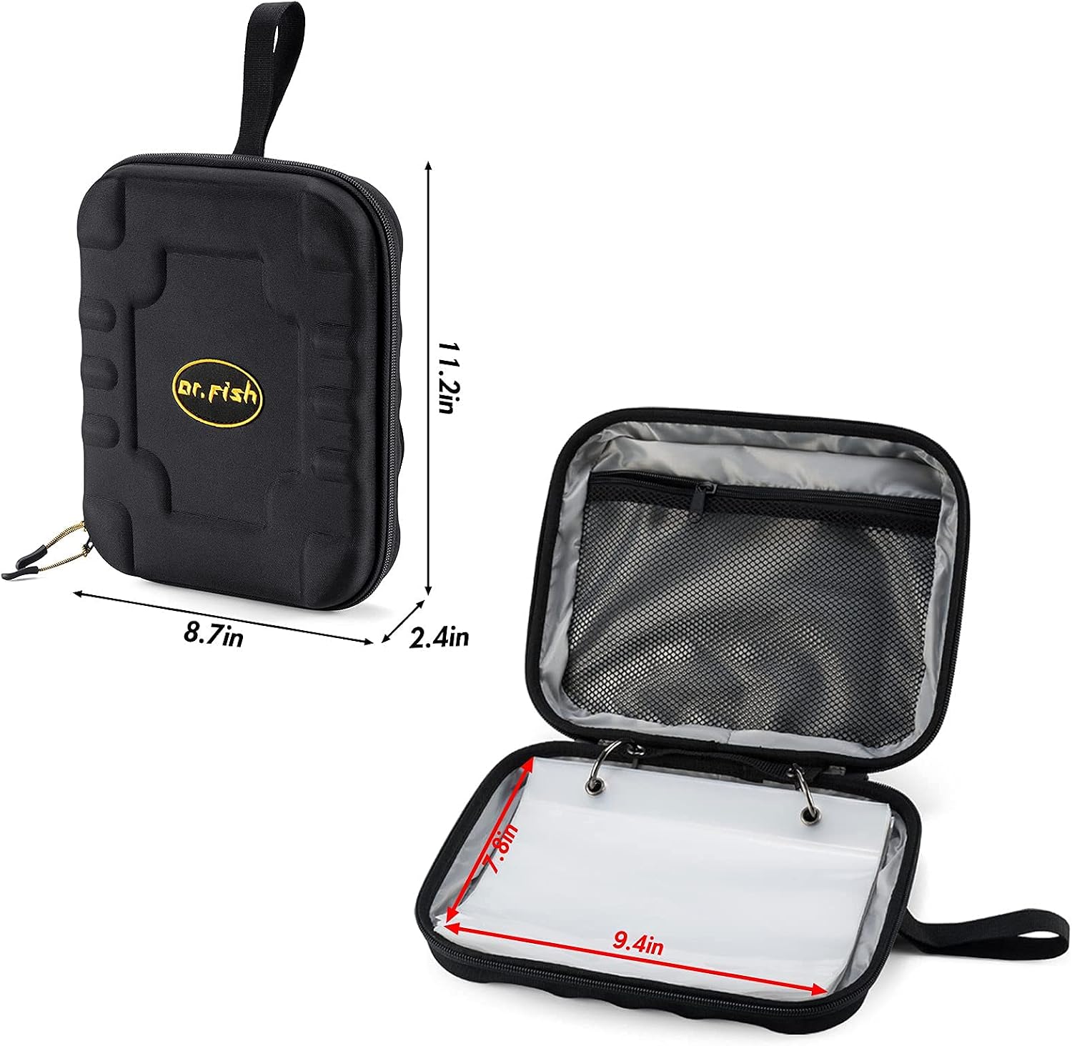 Dr.Fish Soft Bait Binder Bag Lure Wallet Storage Tackle Bag