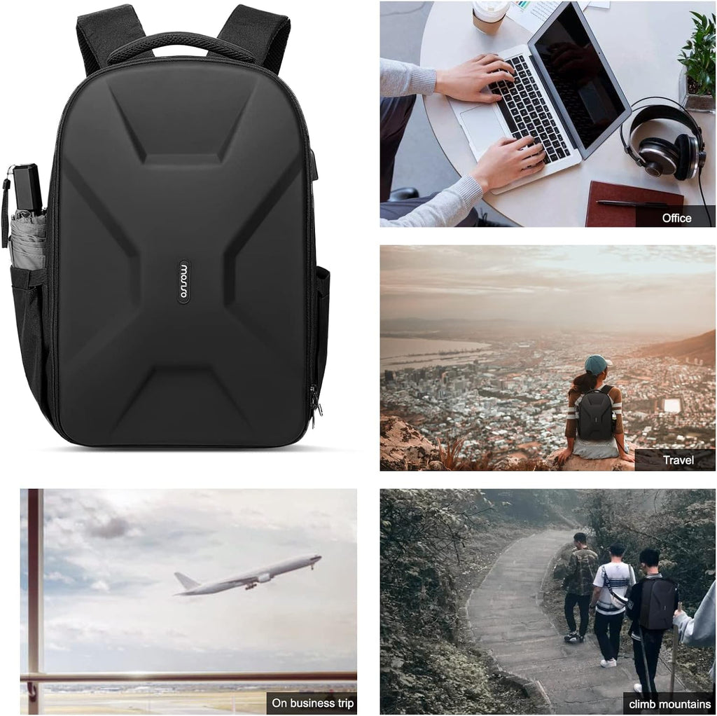MOSISO 15.6-16 inch 35L Laptop Backpack with USB Charging Port