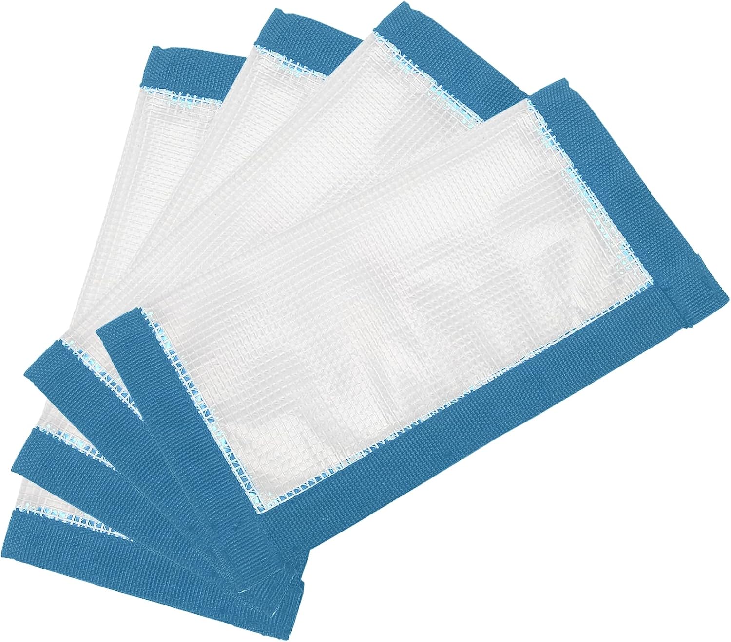 Fishing Lure Wrap for Rod, Tangle-Free Safety Hooks Cover, Secure Protectors Holder Storage for Various Bait (Blue - 4PK)