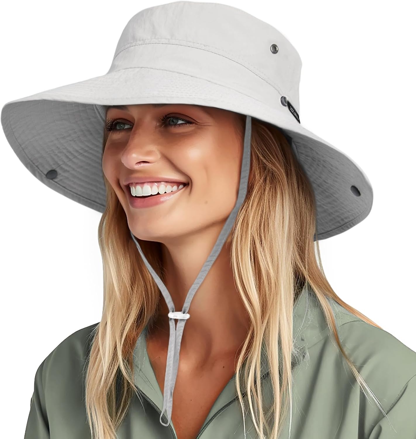 FURTALK Sun Hats for Women Ponytail Wide Brim Summer Packable Cowboy Hat