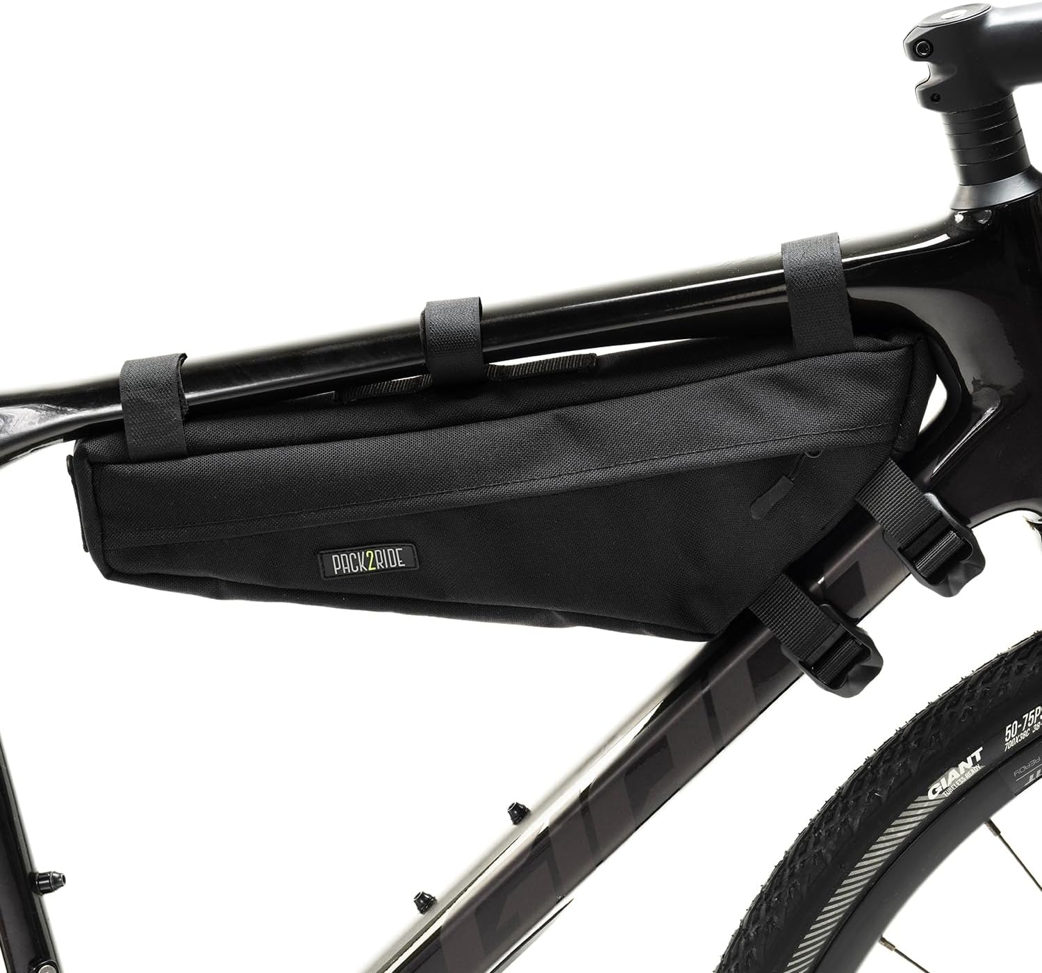 PACK2RIDE Mira Bike Frame Bag - Water Resistant, Durable Cordura Fabric & Bicycle Equipment Bag - Biking Storage, Bikepacking Pouch, Road for Cycling Adventures