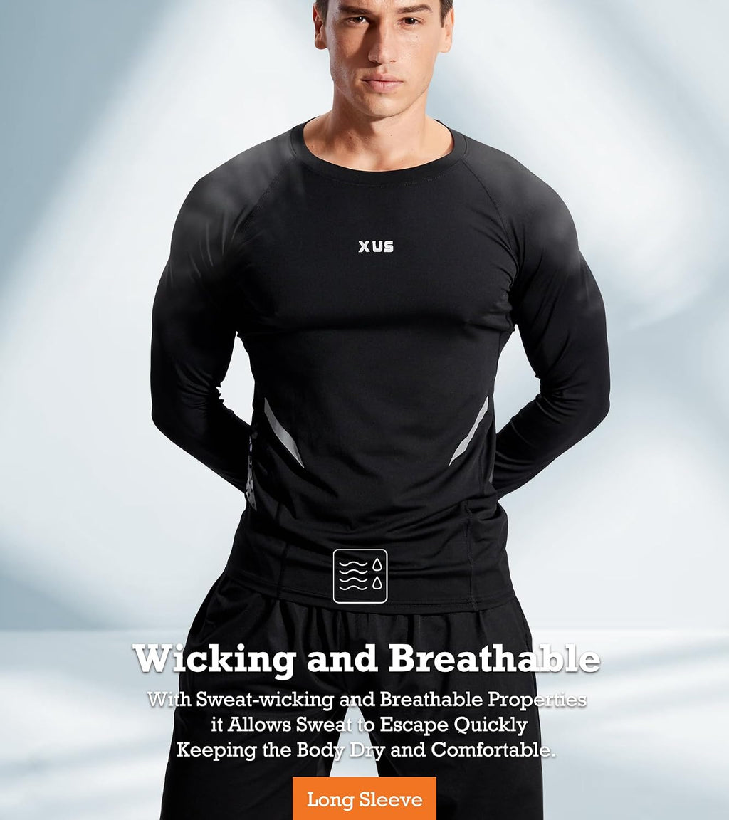 BOOMCOOL 5PCS Workout Sets incluir Compression Shirt Pants Hoodie Jacket for Men outdoor sports running indoor fitness
