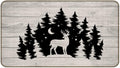 Deer Camping Door Mat - 30''x17'' Rustic Bathroom Rugs, Deer Rug, Cabin Rugs, Forest Rug, Camper Door Mat, RV Decor, Log Cabin Decor