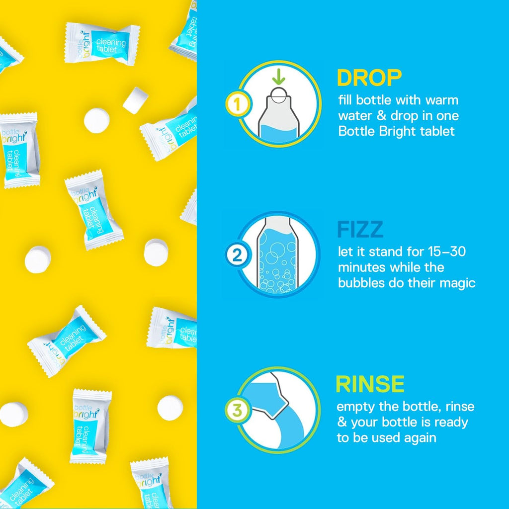 Bottle Bright Water Bottle Cleaning Tablets (12, 36, or 78 Count)