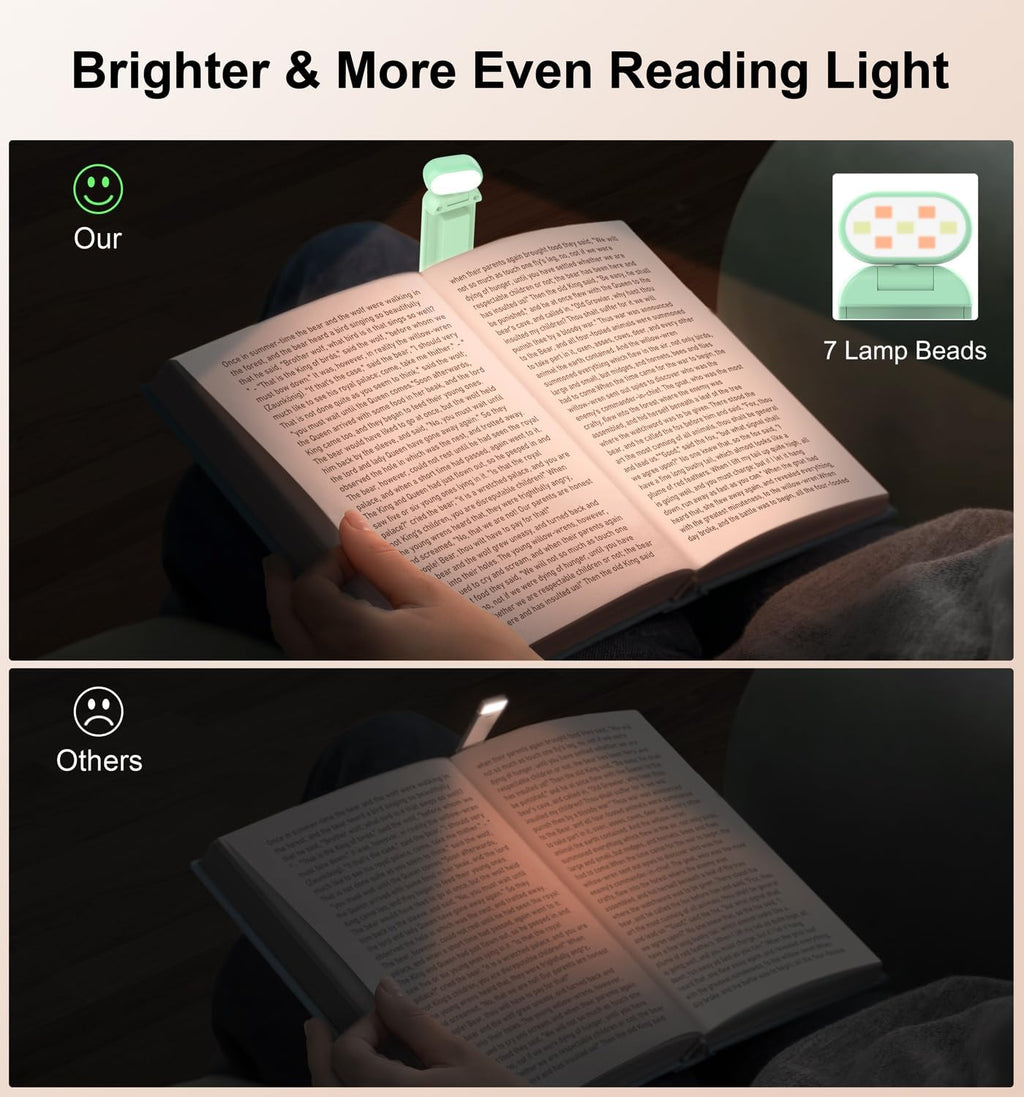 Gritin Reading Light, Rechargeable Book Light for Reading in Bed