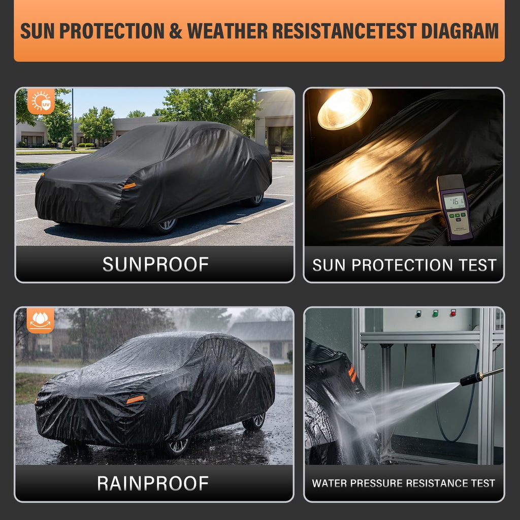 Kayme Coupe Car Cover Waterproof All Weather - See Size Chart - Size C2