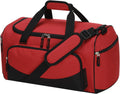 30L Gym Sport Duffle Bag, 17 inch, Red