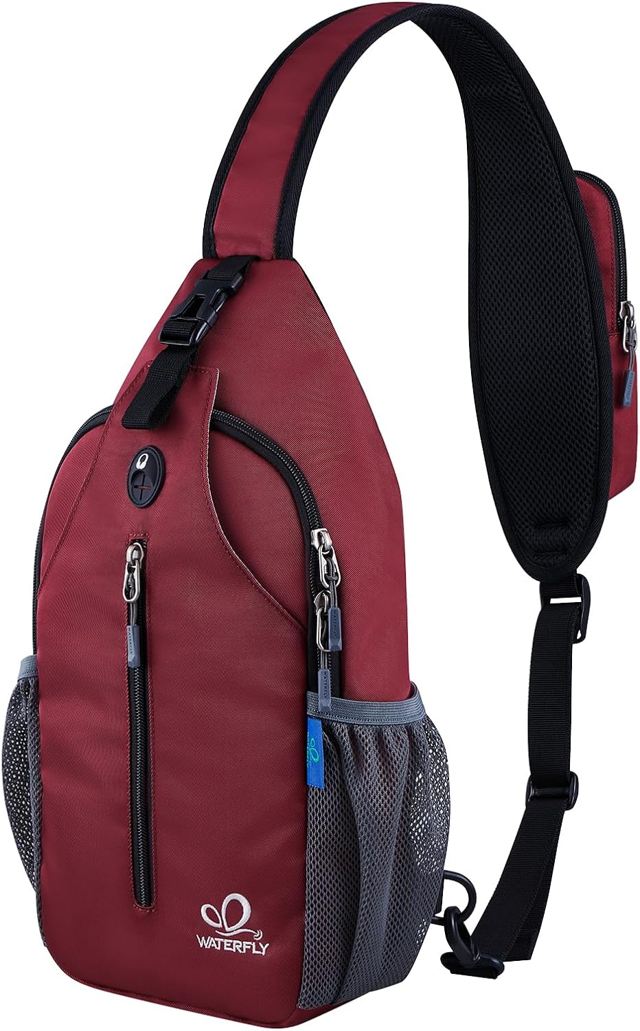 WATERFLY Crossbody Sling Backpack Sling Bag Travel Hiking Daypack