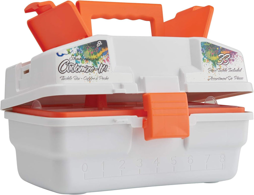 Shakespeare Customize-It Tackle Box, Kids Tackle Box with Tackle Included