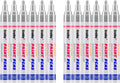 Silver Paint Markers, 12 Pack Oil-Based Waterproof Quick Dry Permanent Paint Pen Set for Rocks Painting, Wood, Fabric, Plastic, Canvas, Glass, Mugs, Metal, Tire, Stone, DIY Craft