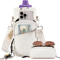 AGLOD Water Bottle Carrier Bag with Strap, Water Bottle Holder Crossbody Bags for Women Men for Walking, Hiking,Cycling
