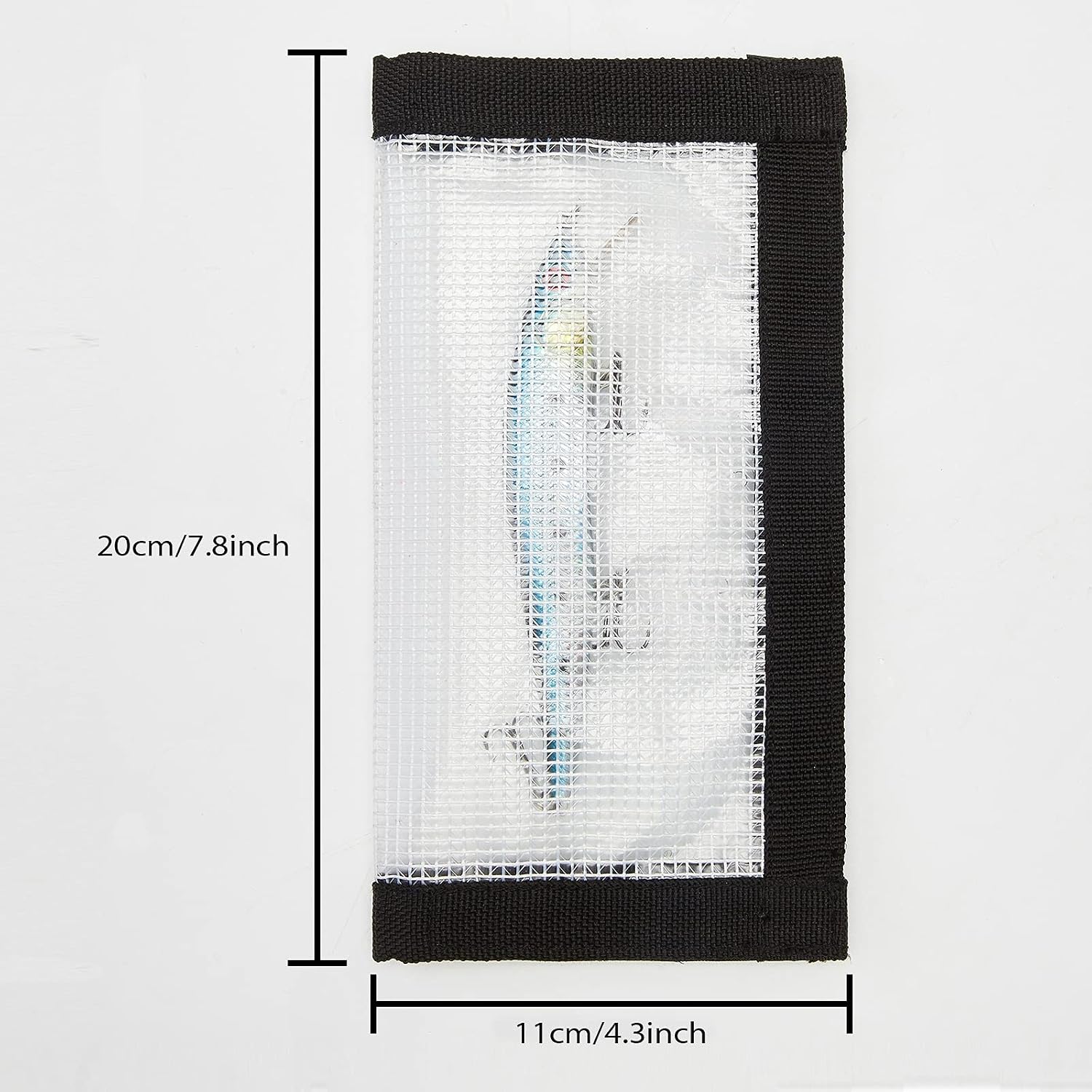Fishing Lure Wrap for Rod, Tangle-Free Safety Hooks Cover, Secure Protectors Holder Storage for Various Bait (Clear - 4PK)