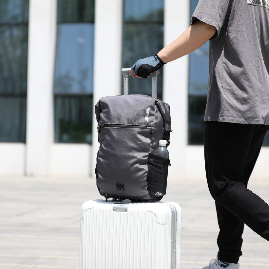 Rhinowalk Bike Pannier Bag Bicycle Bag Convertible Pannier Backpack Shoulder Bag Laptop Pannier Travel Bag Professional Cycling Accessories-Black