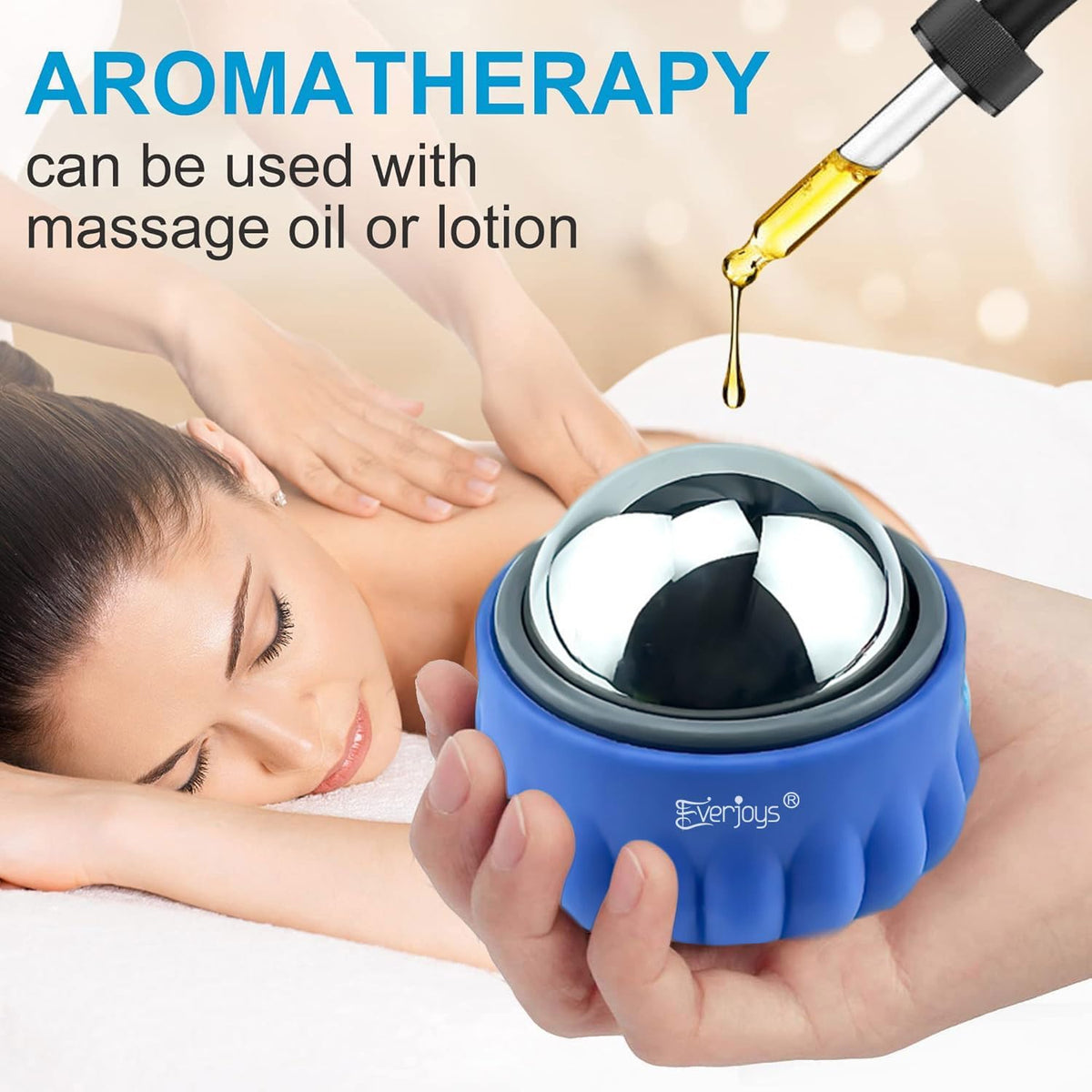 Massage Ice Roller Ball Cold & Heat Therapy Tissue Relief Muscle Recovery