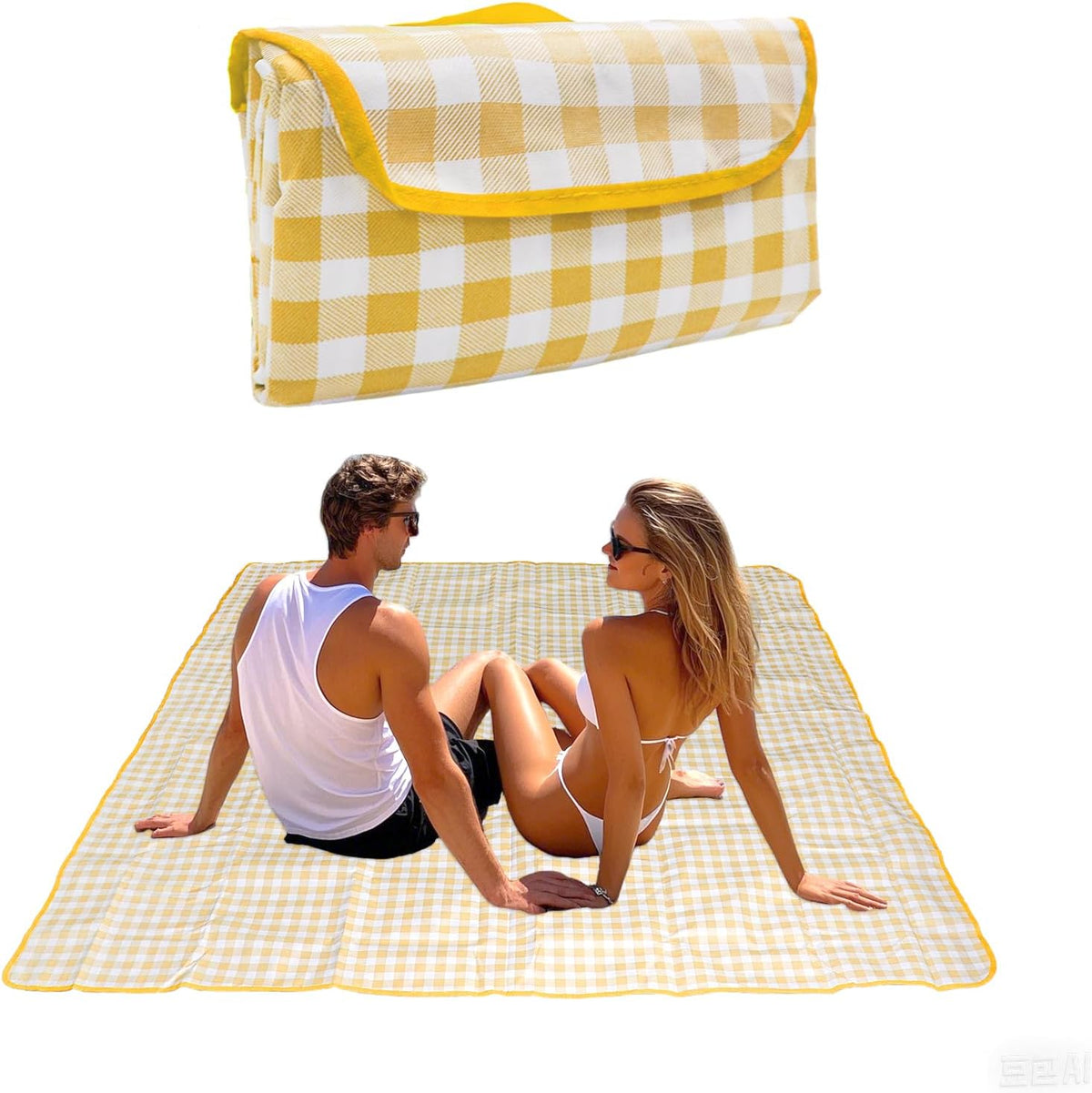 Outdoor Picnic Blanket,Extra Large Picnic Blanket Beach Blankets, Picnic Mat Waterproof Sand Proof Foldable Portable for Outdoor Camping Hiking Travel Grass Music Festival Lawn Mats (red)
