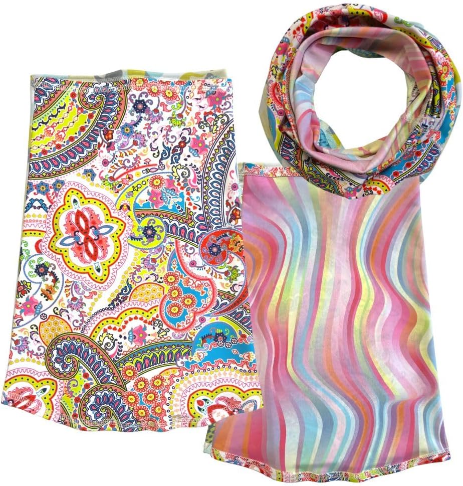 BANDI UPF 50+ Sun Protective Wrap – Reversible Neck Gaiter, Lightweight Scarf with UV Protection for Travel, Made in USA