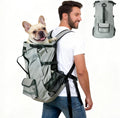 Dog Backpack Carrier, Ergonomic Pet Travel Bag, Suitable for Medium and Large Dogs, Built-in Leash and Adjustable Buckle, Ideal for Hiking and Cycling, M