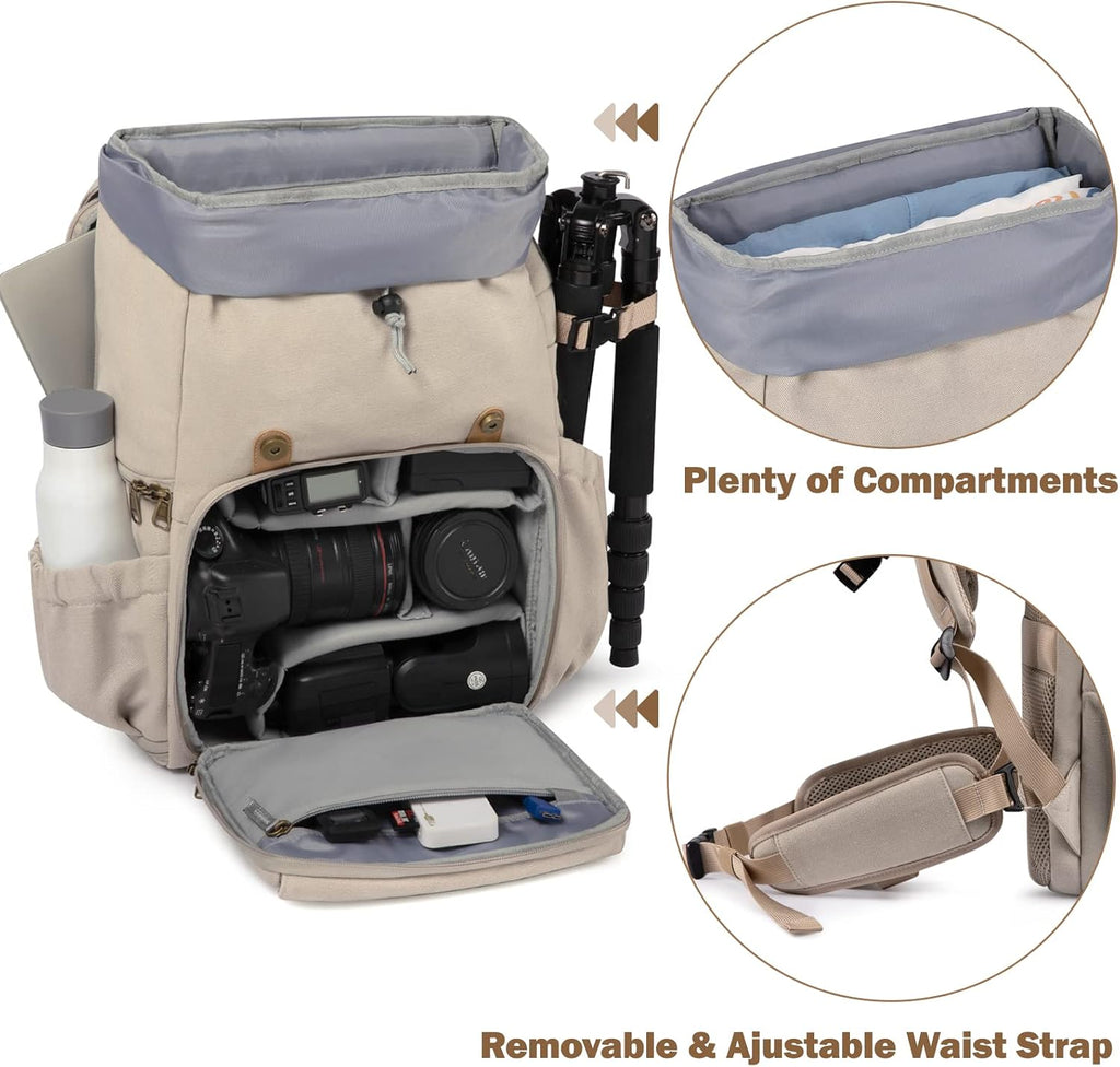 BAGSMART Camera Backpack DSLR Camera Bag Backpacks for Photographers