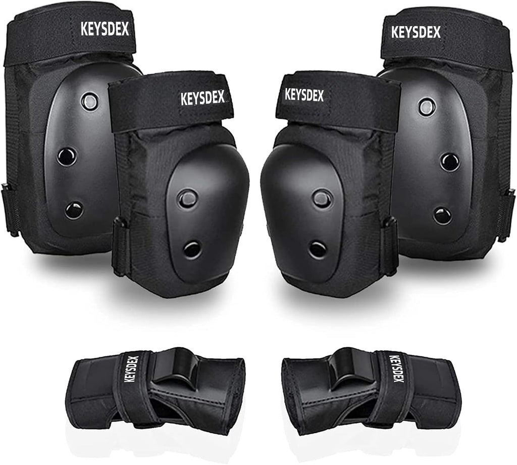 Knee Pads Elbow Wrist Guards 6-in-1 Protective Gear Kids Adults