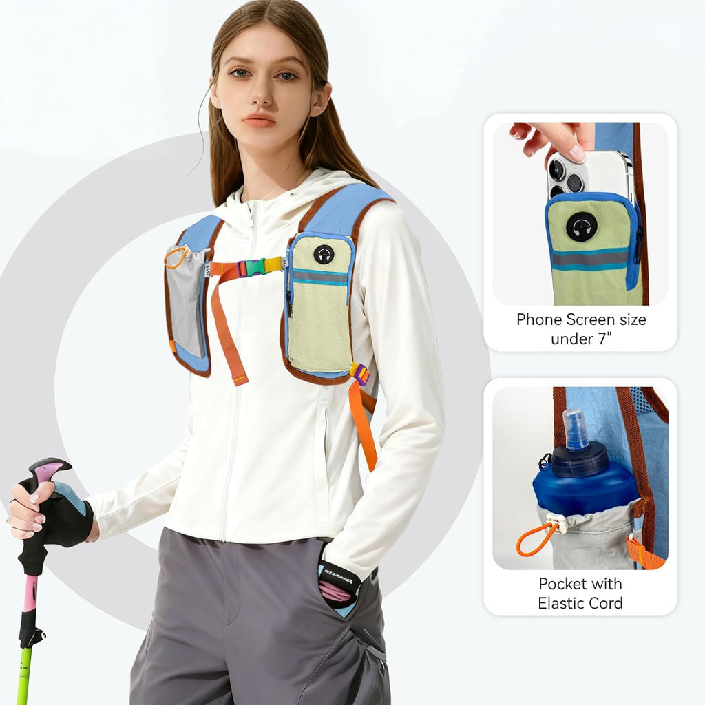 Small Hiking Backpack Travel Daypack 15L Colorful Lightweight Packable Foldable Casual Backpack for Women Men