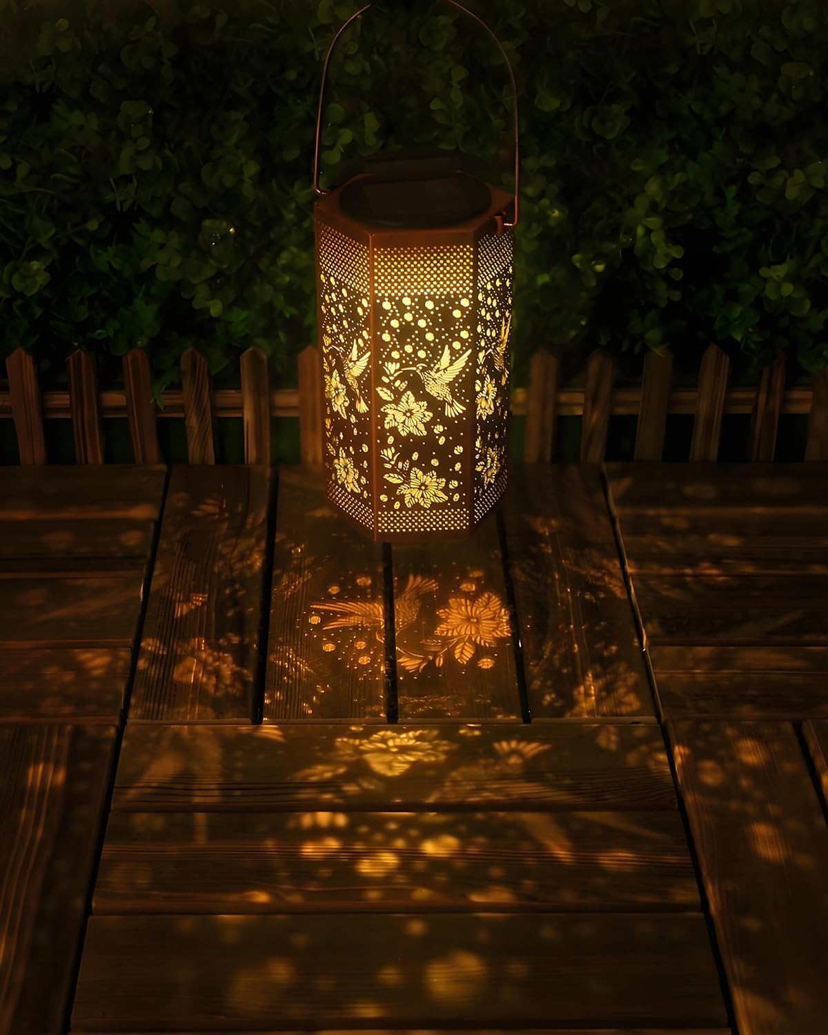 2 Pack Hummingbird Solar Lantern Outdoor Waterproof Outdoor