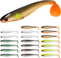 TRUSCEND Shadtale Easy Catch Soft Fishing Lures, Unique Vibration and Action for Various Rigs, Paddle Tail Swimbaits Trailer for Bass, Trout, Crappie, Walleye, Redfish, Saltwater & Freshwater Fishing