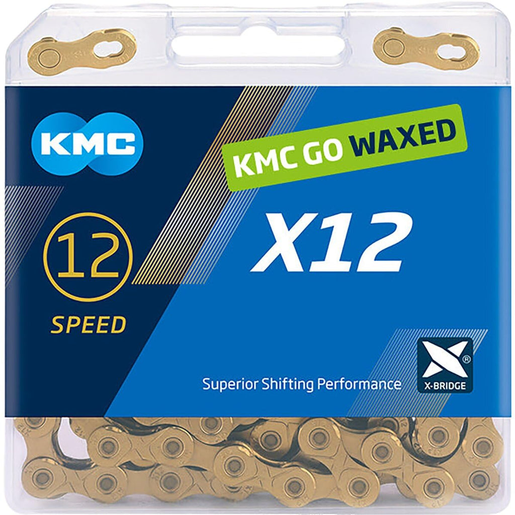 KMC Pre-Waxed 12-Speed X12 High-Performance Bicycle Chain, Silver