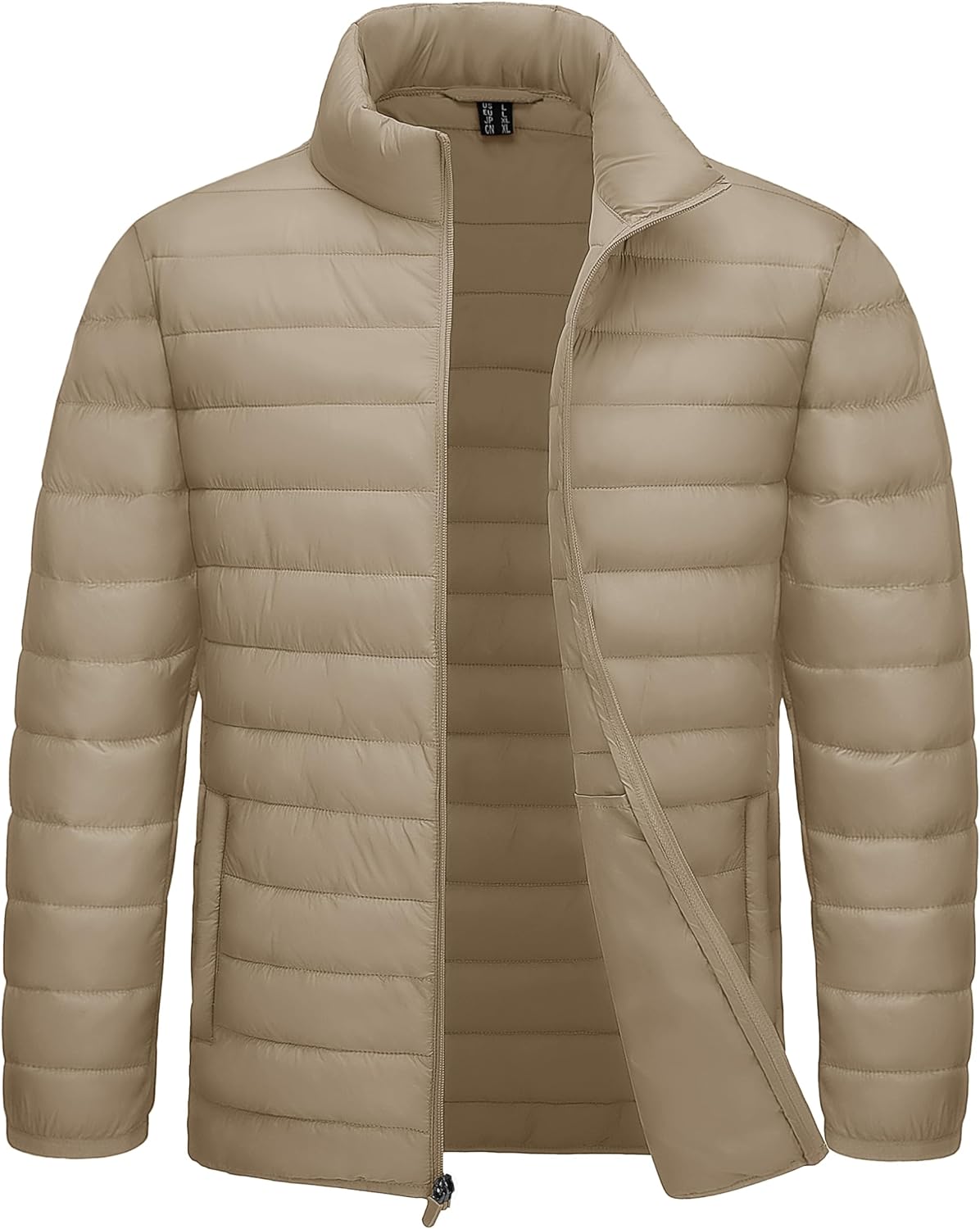 TACVASEN Men's Lightweight Puffer Jacket Quilted Insulated Winter Coat